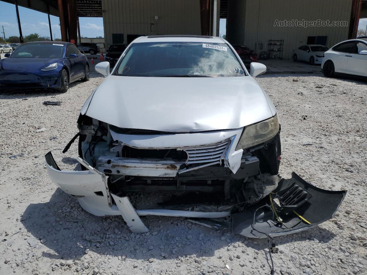 2013 Lexus Es 350 White vin: JTHBK1GG4D2008770