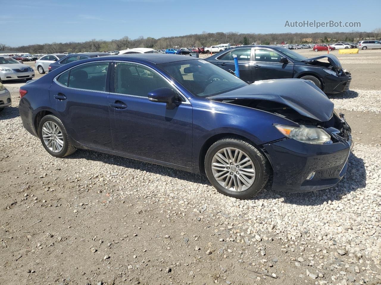 2013 Lexus Es 350 Синий vin: JTHBK1GG4D2011653