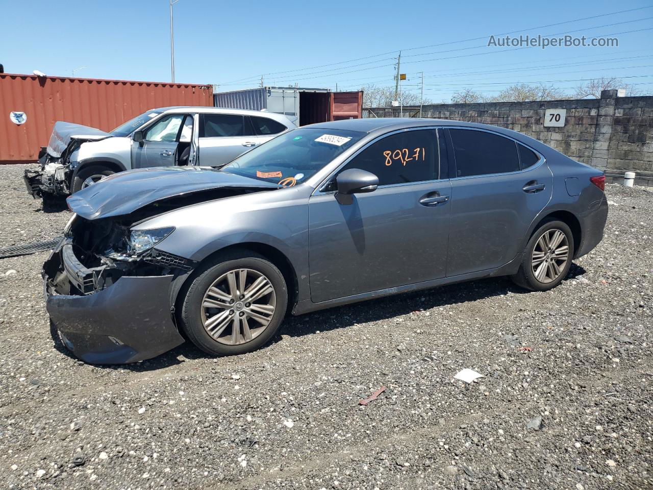 2013 Lexus Es 350 Gray vin: JTHBK1GG4D2076423