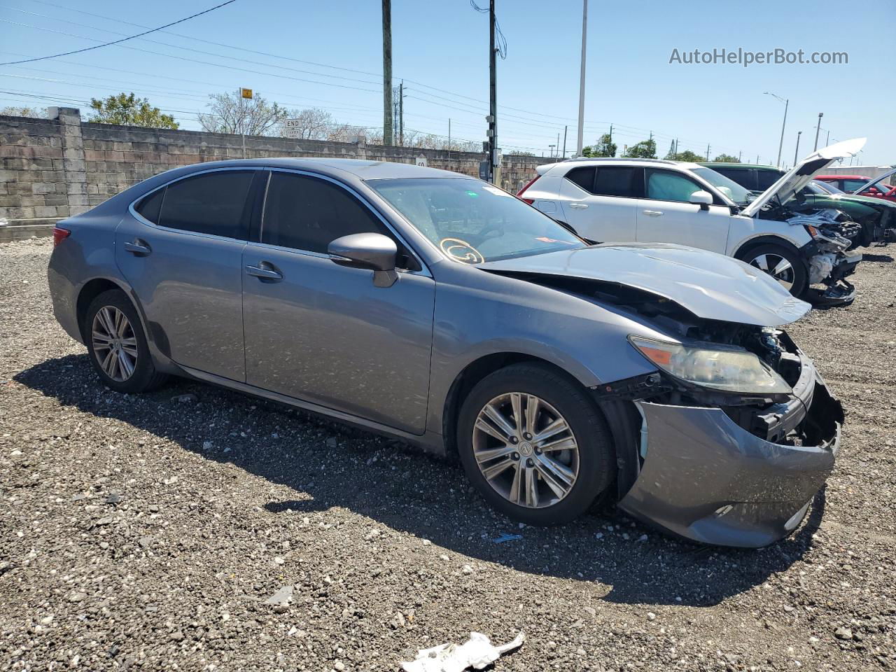 2013 Lexus Es 350 Gray vin: JTHBK1GG4D2076423