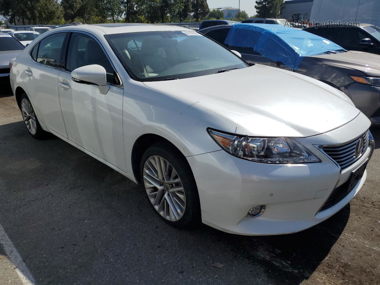 2014 Lexus Es 350 White vin: JTHBK1GG4E2091134