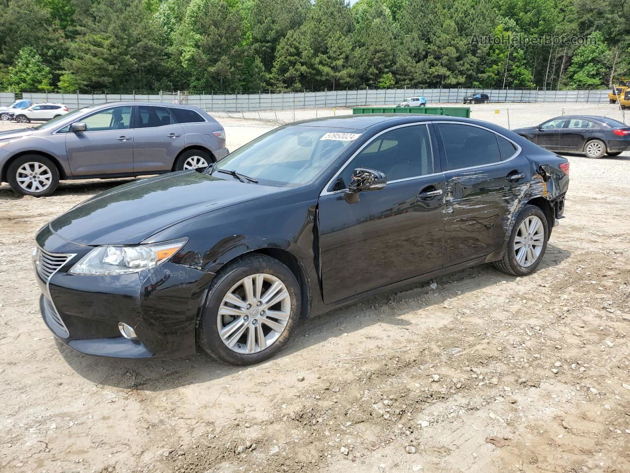 2014 Lexus Es 350 Black vin: JTHBK1GG4E2098603