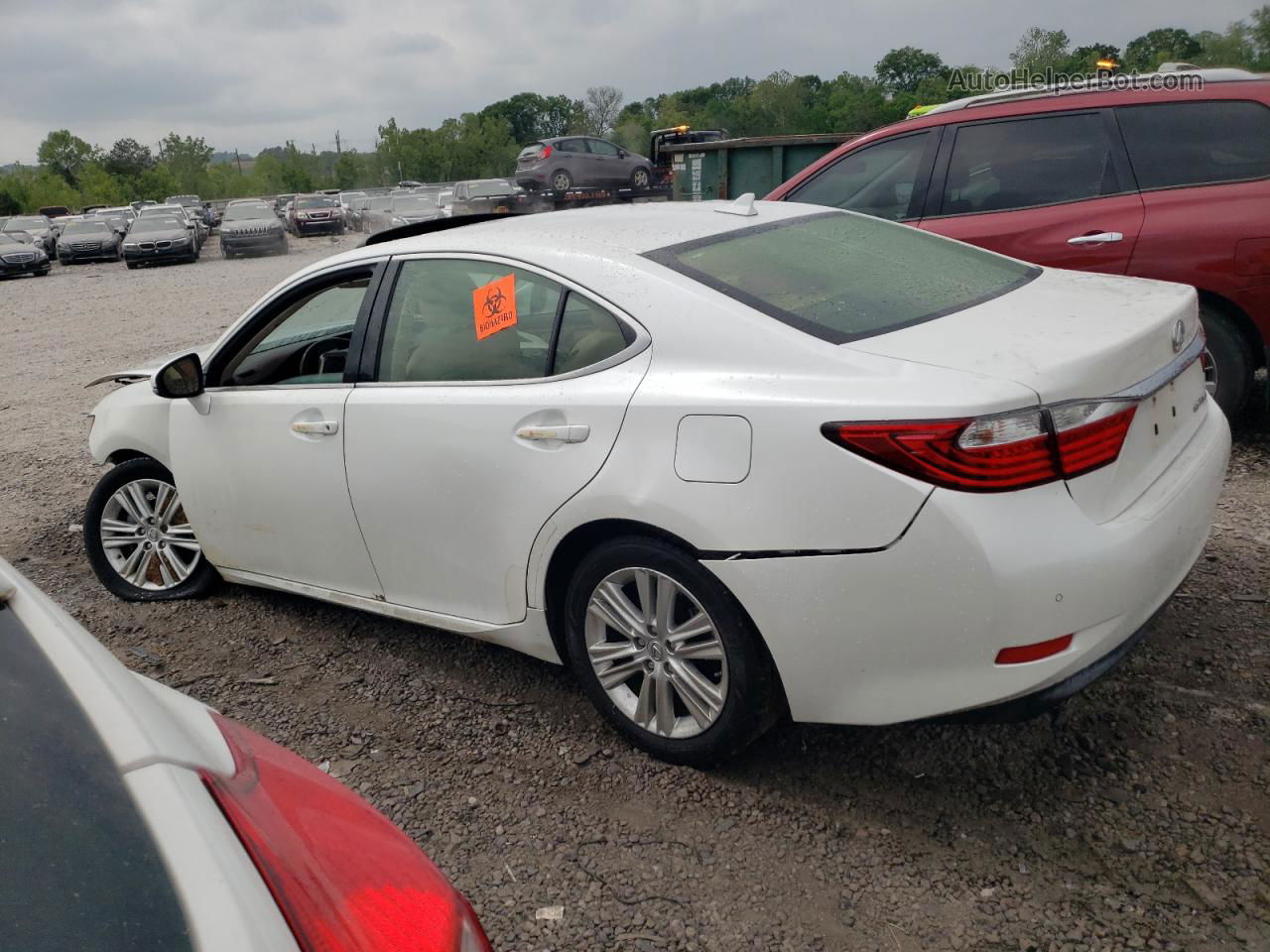 2014 Lexus Es 350 White vin: JTHBK1GG4E2098827