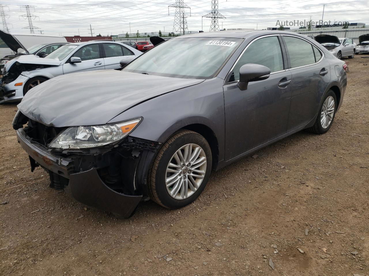 2014 Lexus Es 350 Gray vin: JTHBK1GG4E2106702