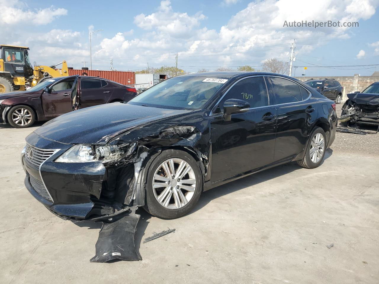 2014 Lexus Es 350 Black vin: JTHBK1GG4E2135794