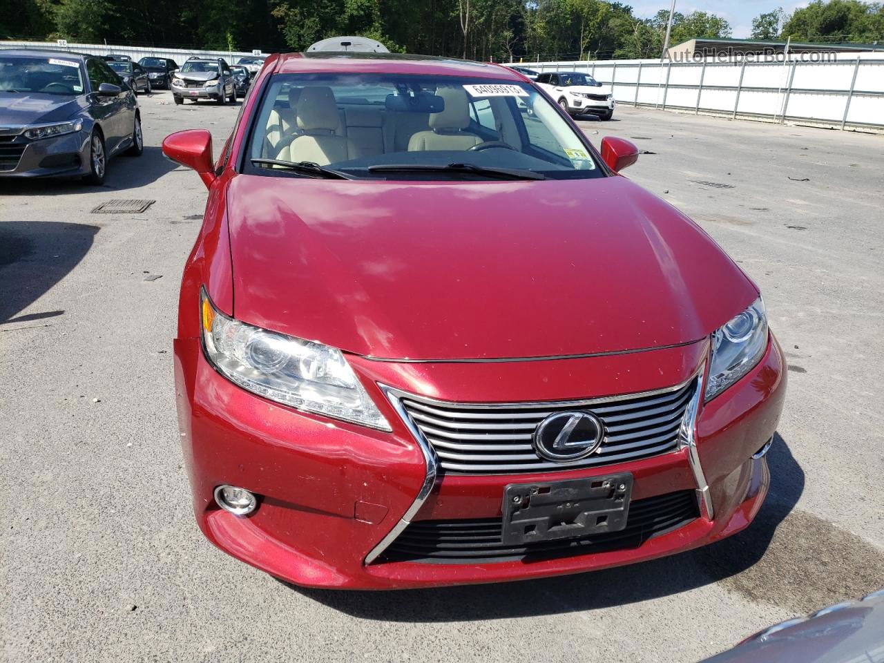 2014 Lexus Es 350 Красный vin: JTHBK1GG4E2138209