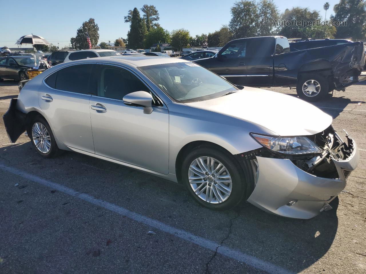 2014 Lexus Es 350 Silver vin: JTHBK1GG4E2138565