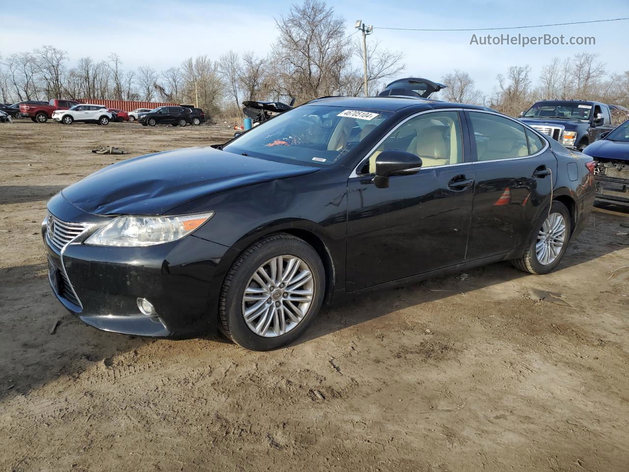 2014 Lexus Es 350 Black vin: JTHBK1GG4E2147329