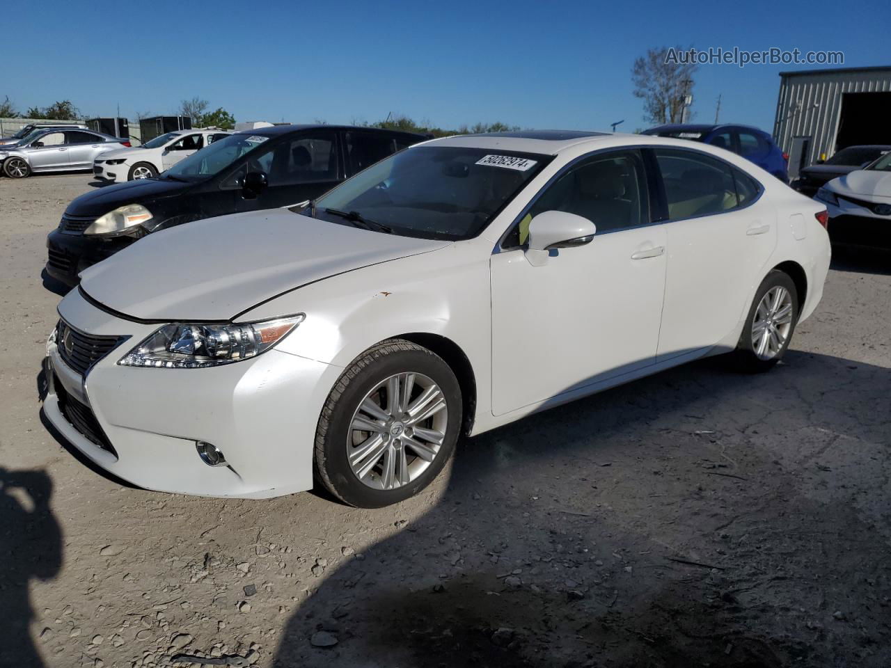 2015 Lexus Es 350 White vin: JTHBK1GG4F2152919