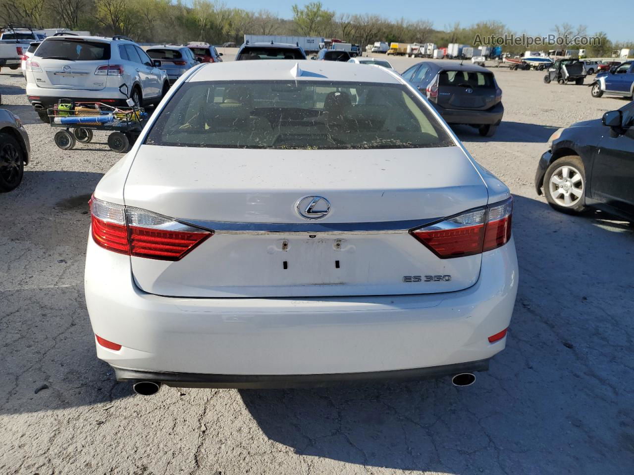 2015 Lexus Es 350 White vin: JTHBK1GG4F2152919