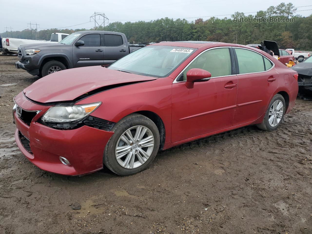 2015 Lexus Es 350 Red vin: JTHBK1GG4F2153410