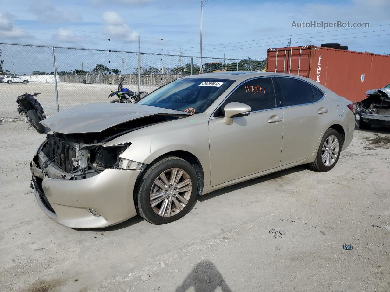 2015 Lexus Es 350 Beige vin: JTHBK1GG4F2165668