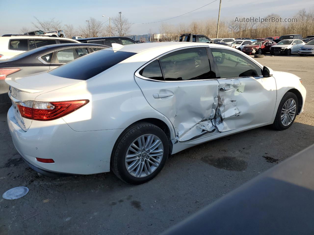 2015 Lexus Es 350 Белый vin: JTHBK1GG4F2175262