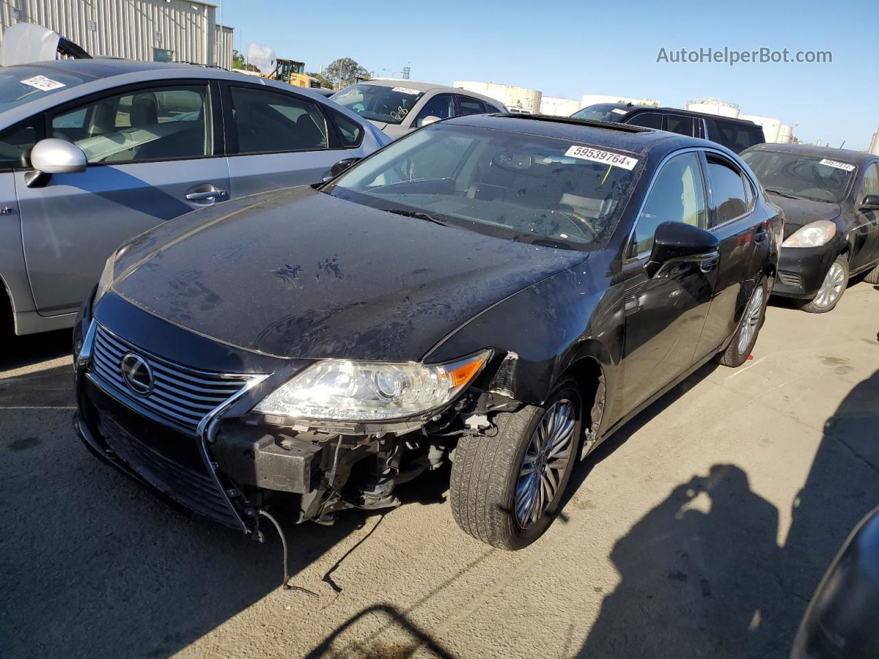 2015 Lexus Es 350 Black vin: JTHBK1GG4F2176184