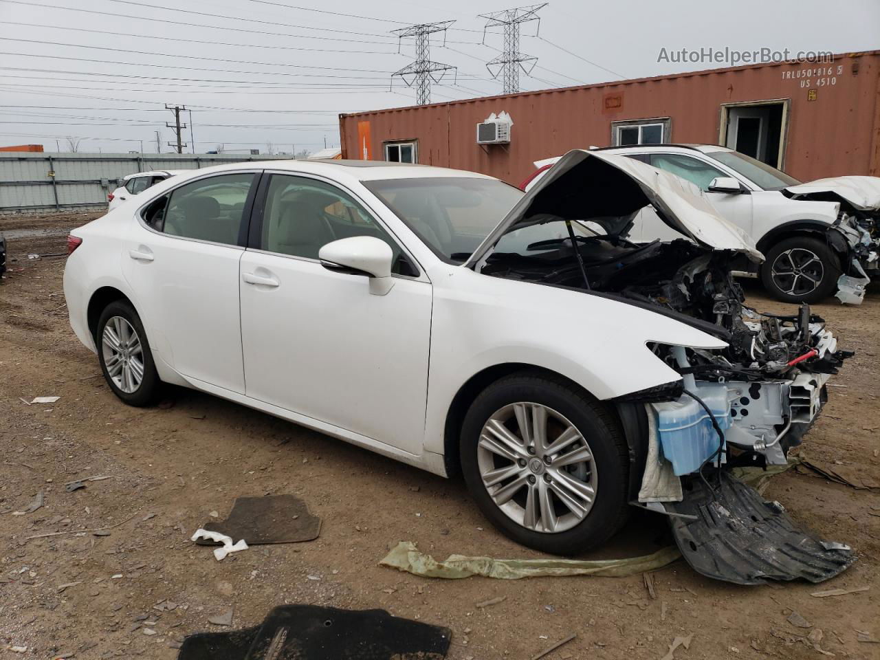 2015 Lexus Es 350 White vin: JTHBK1GG4F2183846