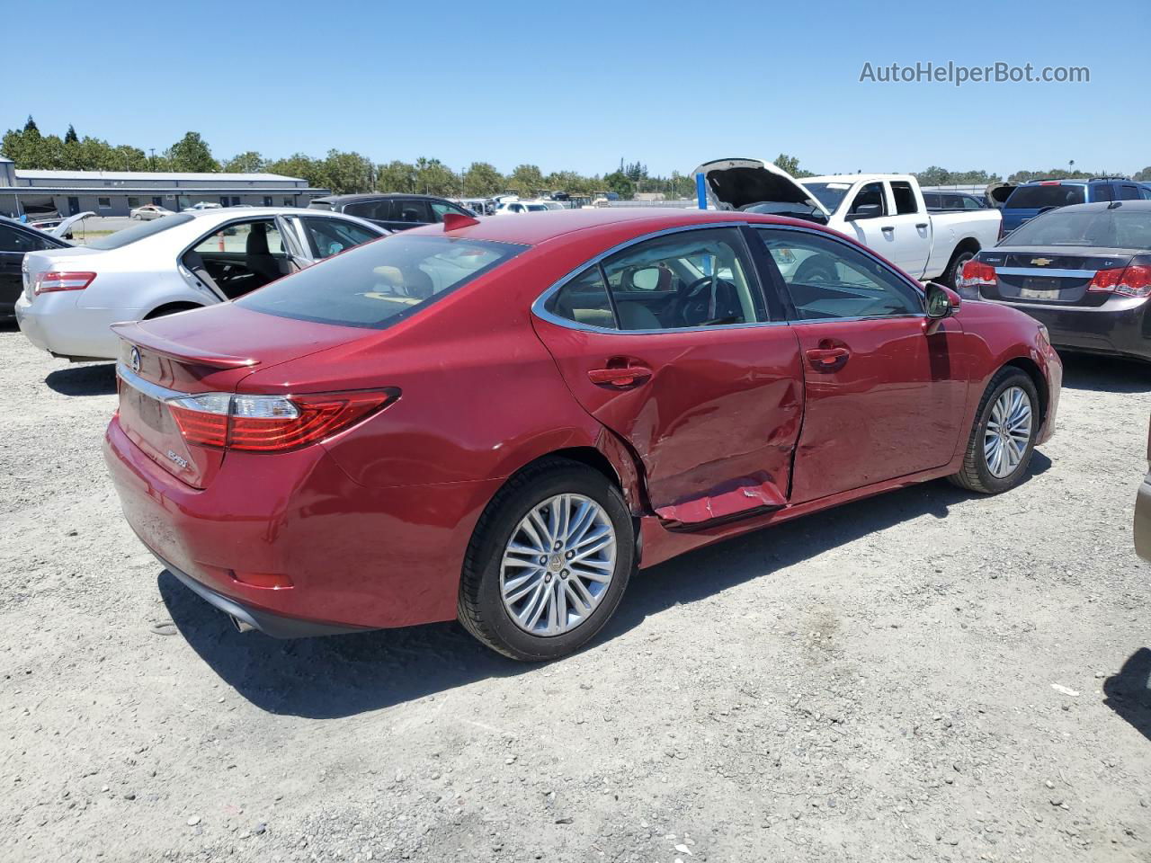 2015 Lexus Es 350 Burgundy vin: JTHBK1GG4F2201228