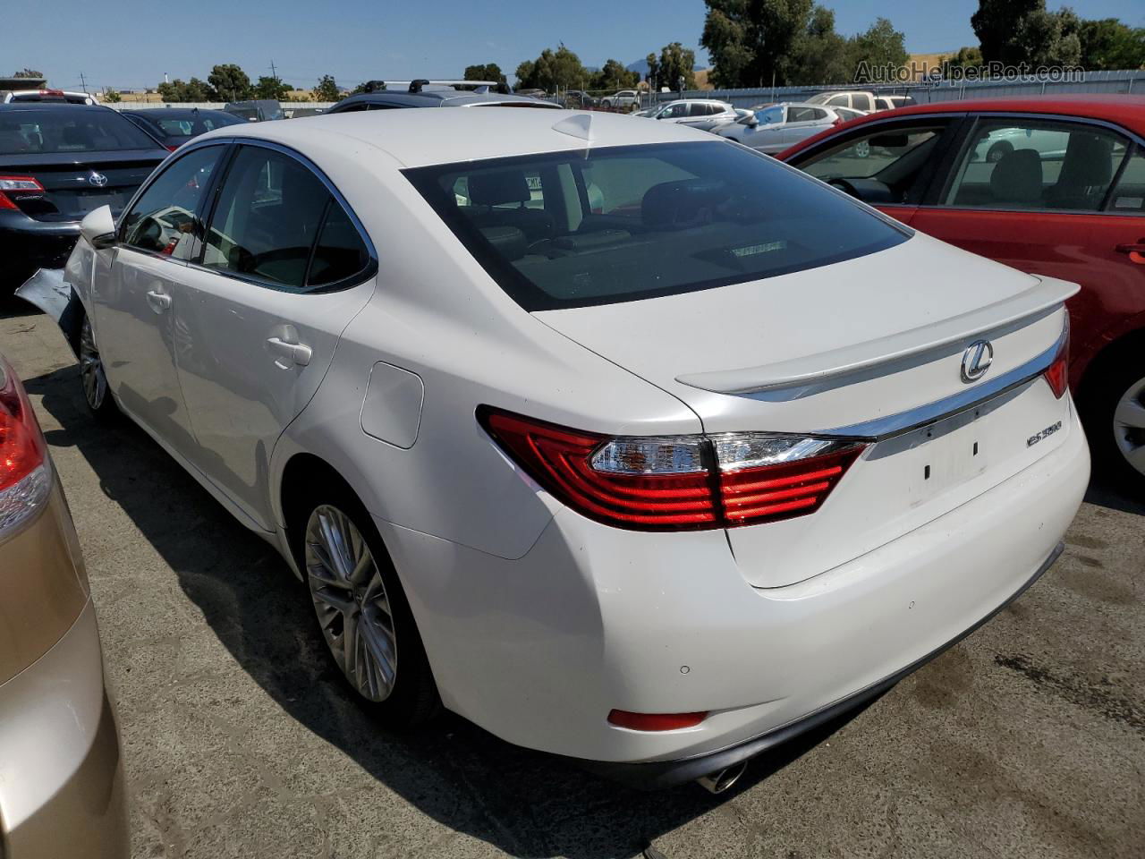 2015 Lexus Es 350 White vin: JTHBK1GG4F2205134