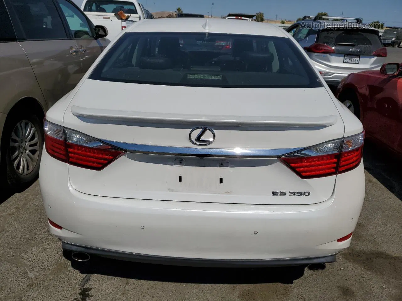 2015 Lexus Es 350 White vin: JTHBK1GG4F2205134