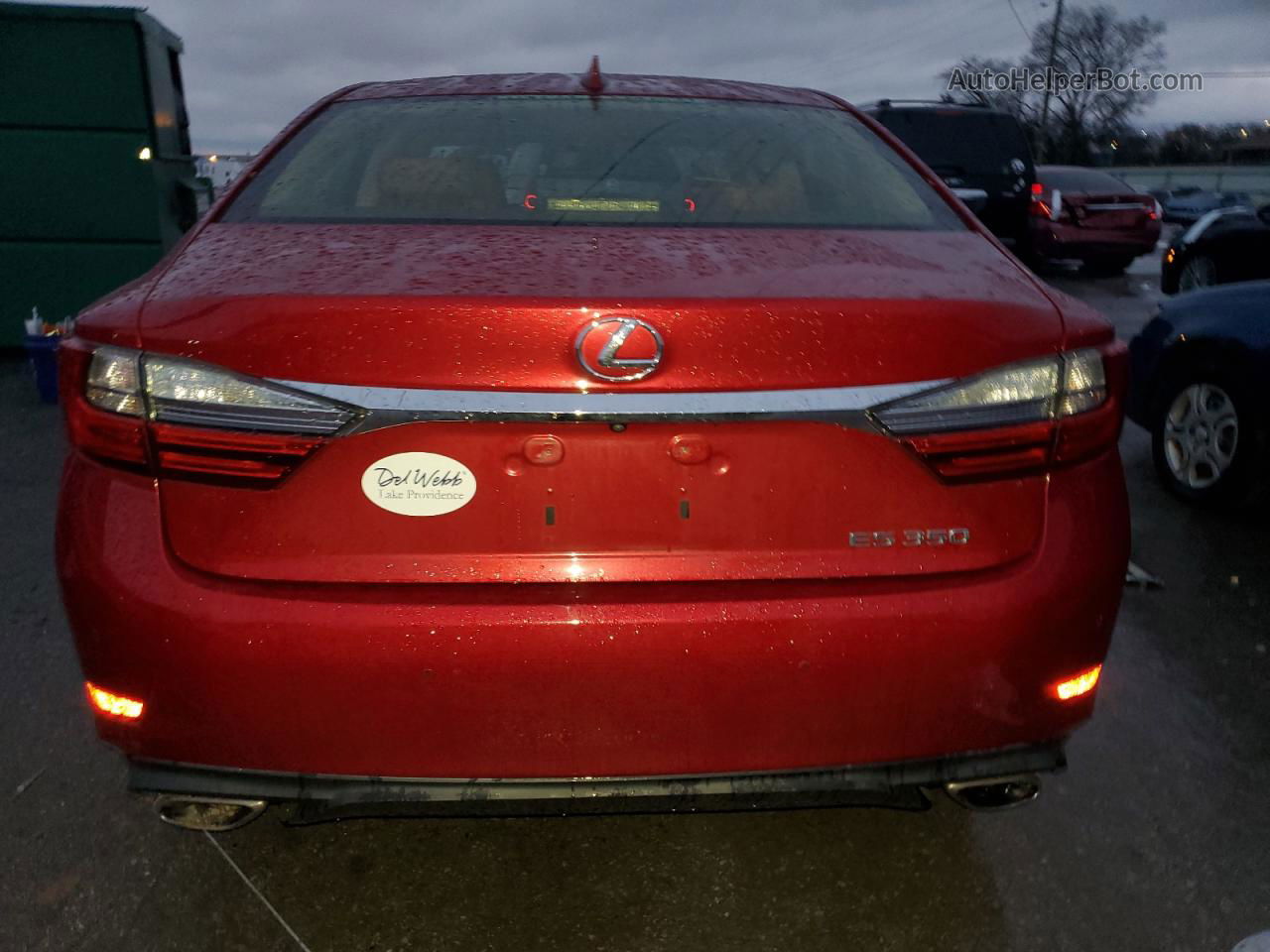 2016 Lexus Es 350 Red vin: JTHBK1GG4G2231959