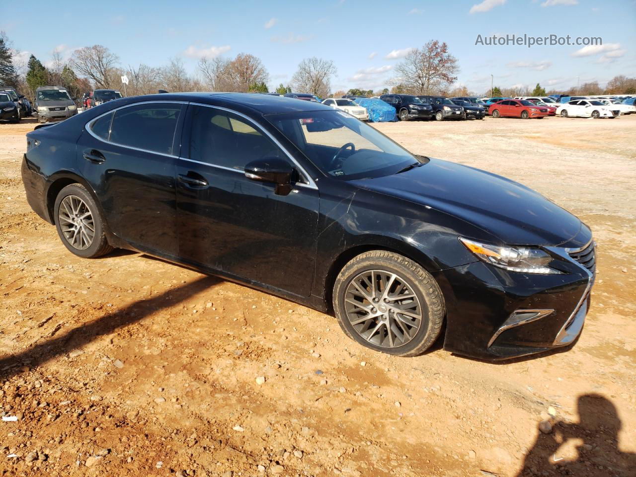 2017 Lexus Es 350 Black vin: JTHBK1GG4H2252666