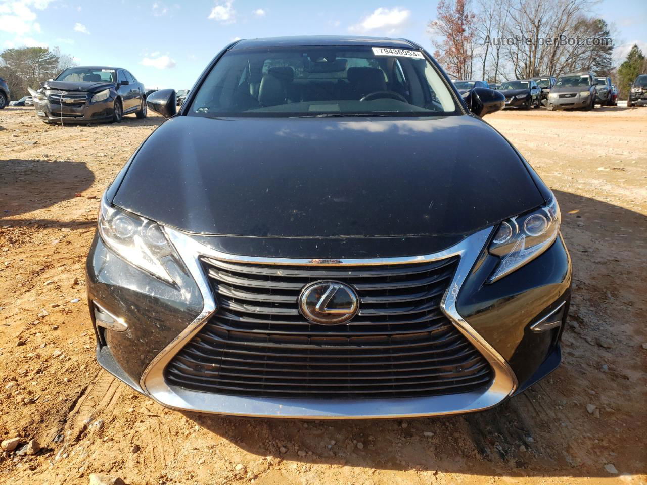 2017 Lexus Es 350 Черный vin: JTHBK1GG4H2252666