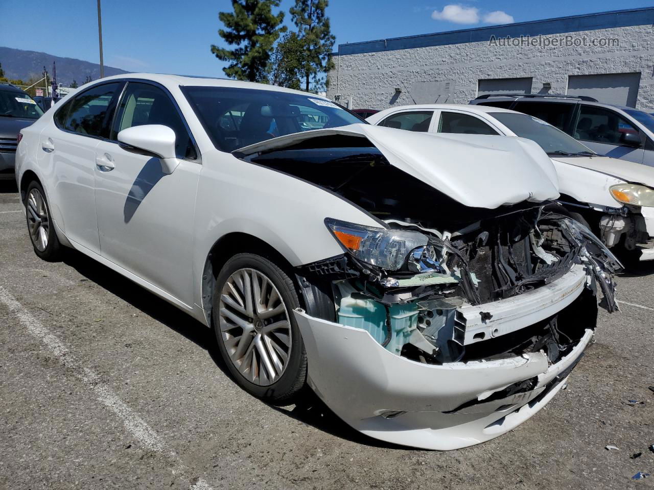 2013 Lexus Es 350 White vin: JTHBK1GG5D2020698