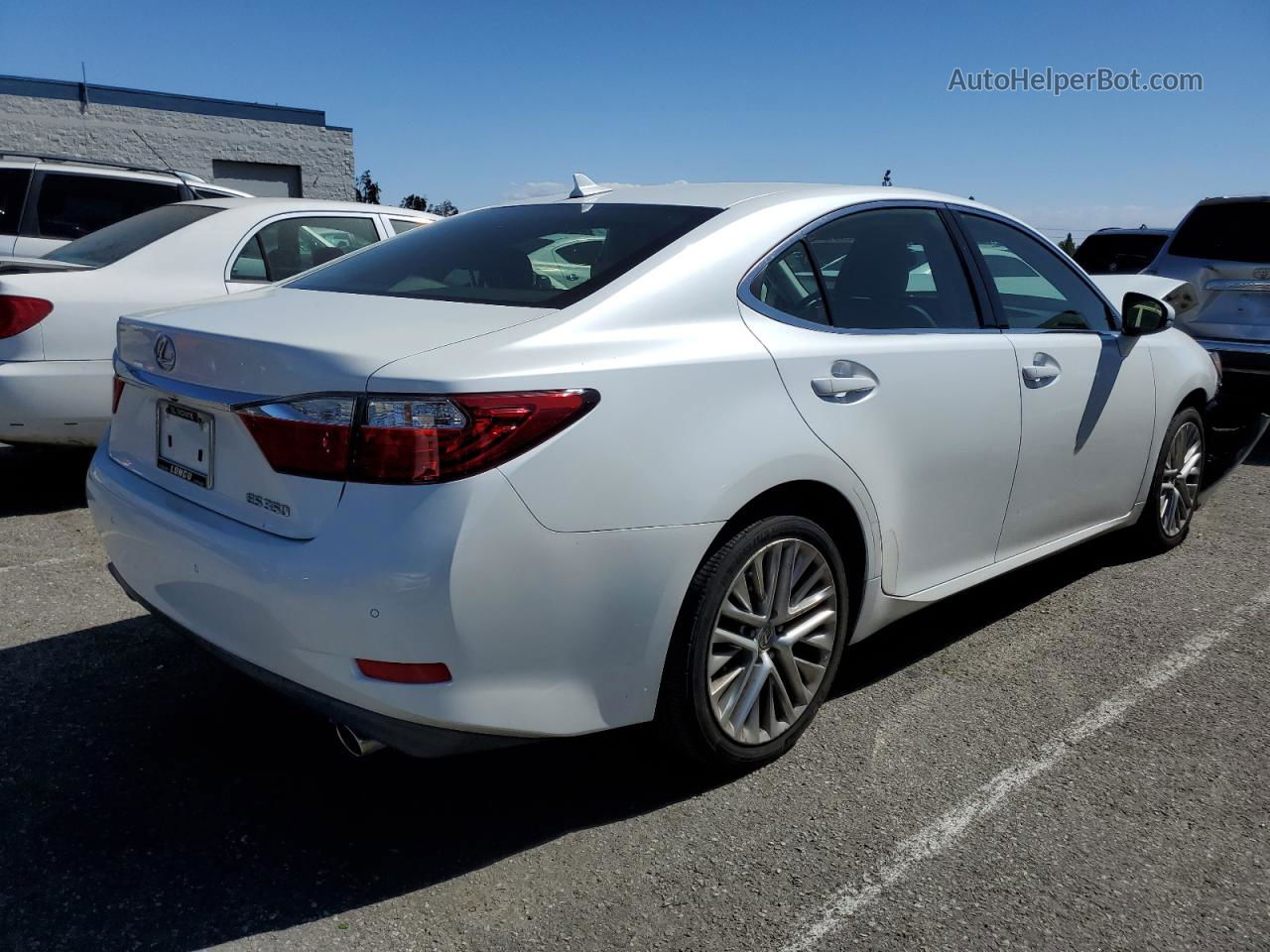 2013 Lexus Es 350 White vin: JTHBK1GG5D2020698