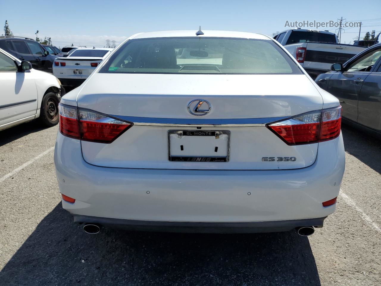 2013 Lexus Es 350 White vin: JTHBK1GG5D2020698