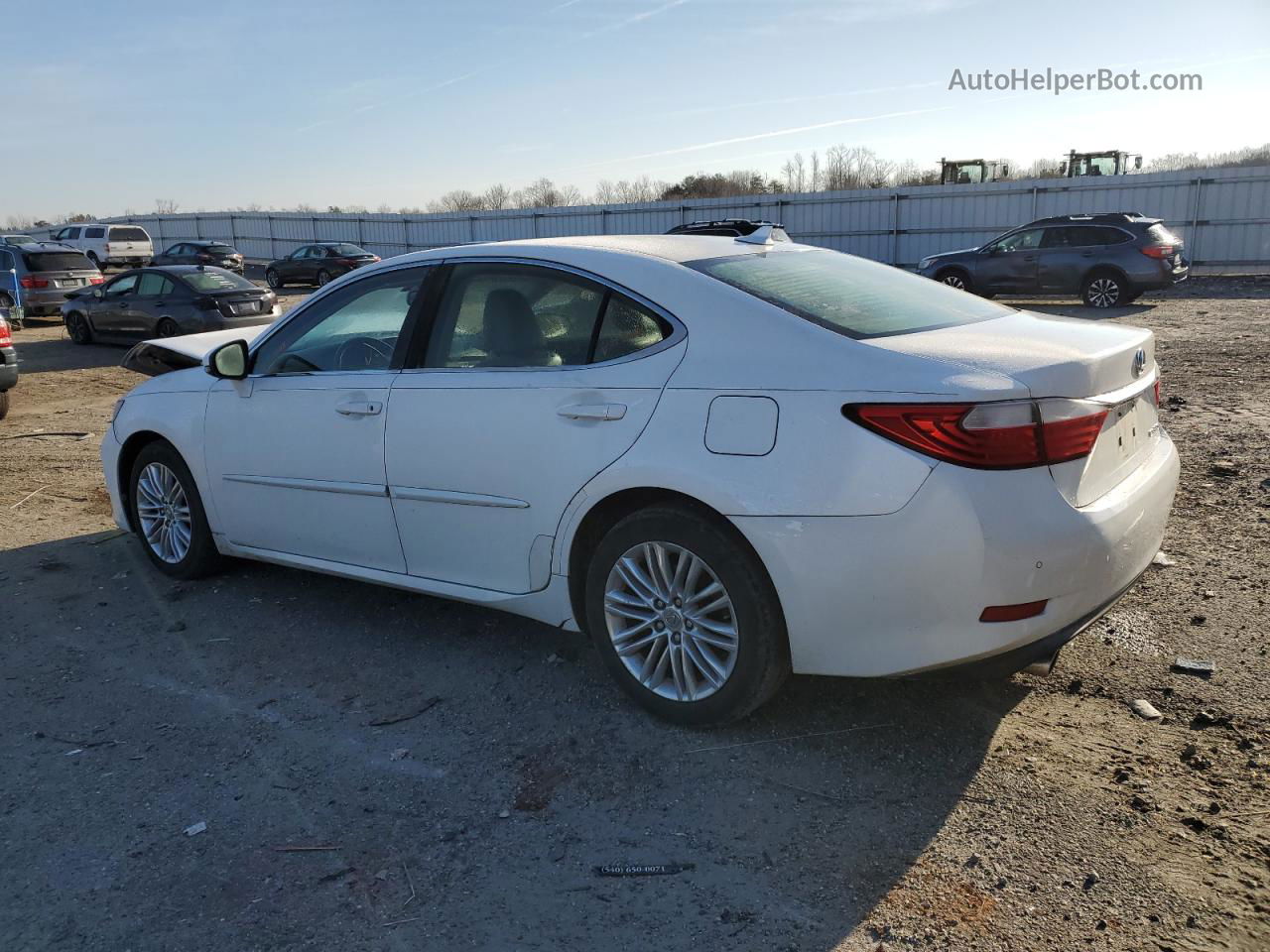 2013 Lexus Es 350 White vin: JTHBK1GG5D2035427