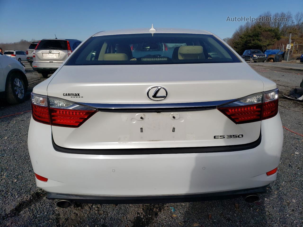 2013 Lexus Es 350 White vin: JTHBK1GG5D2035878