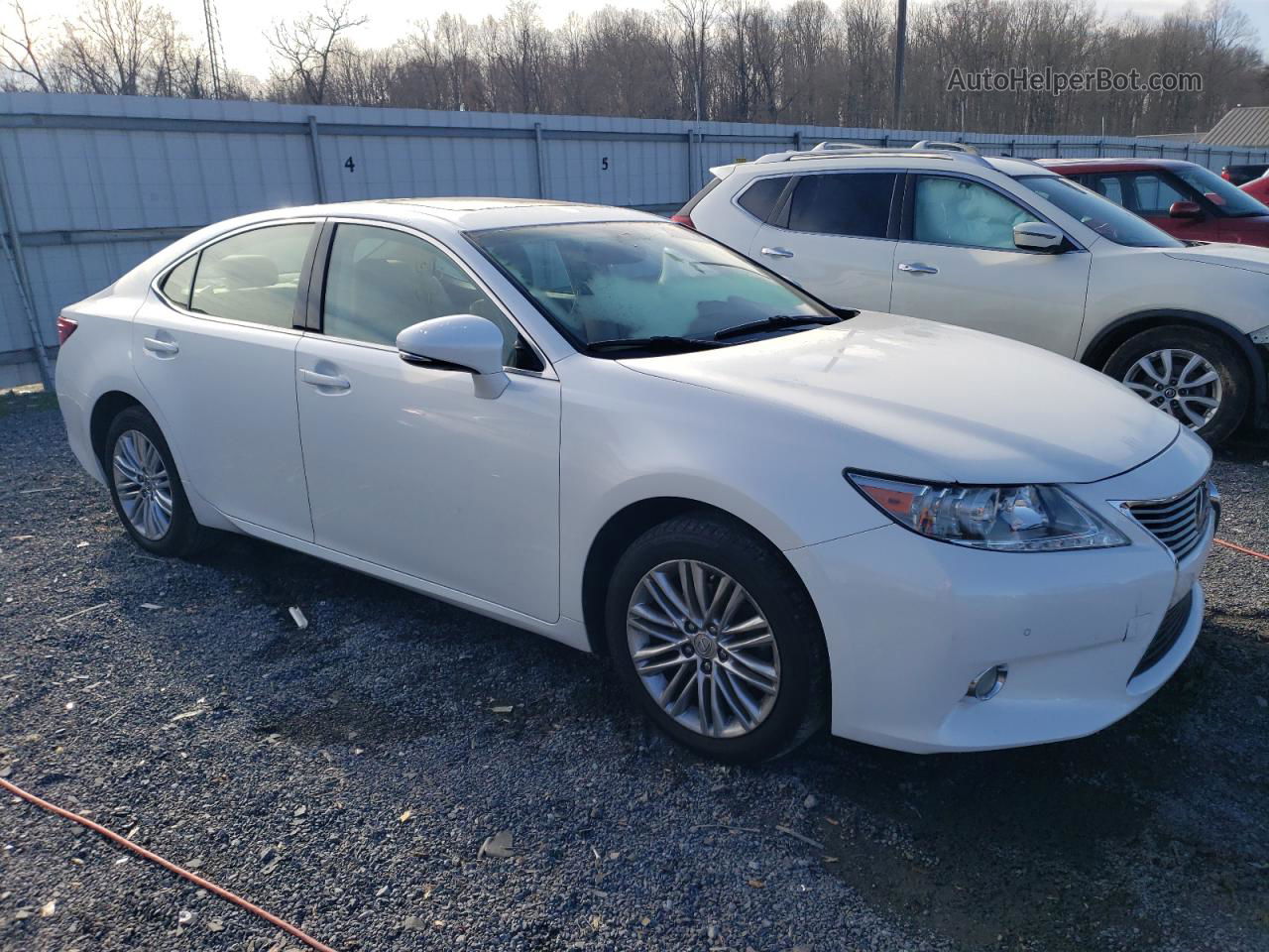 2013 Lexus Es 350 White vin: JTHBK1GG5D2035878