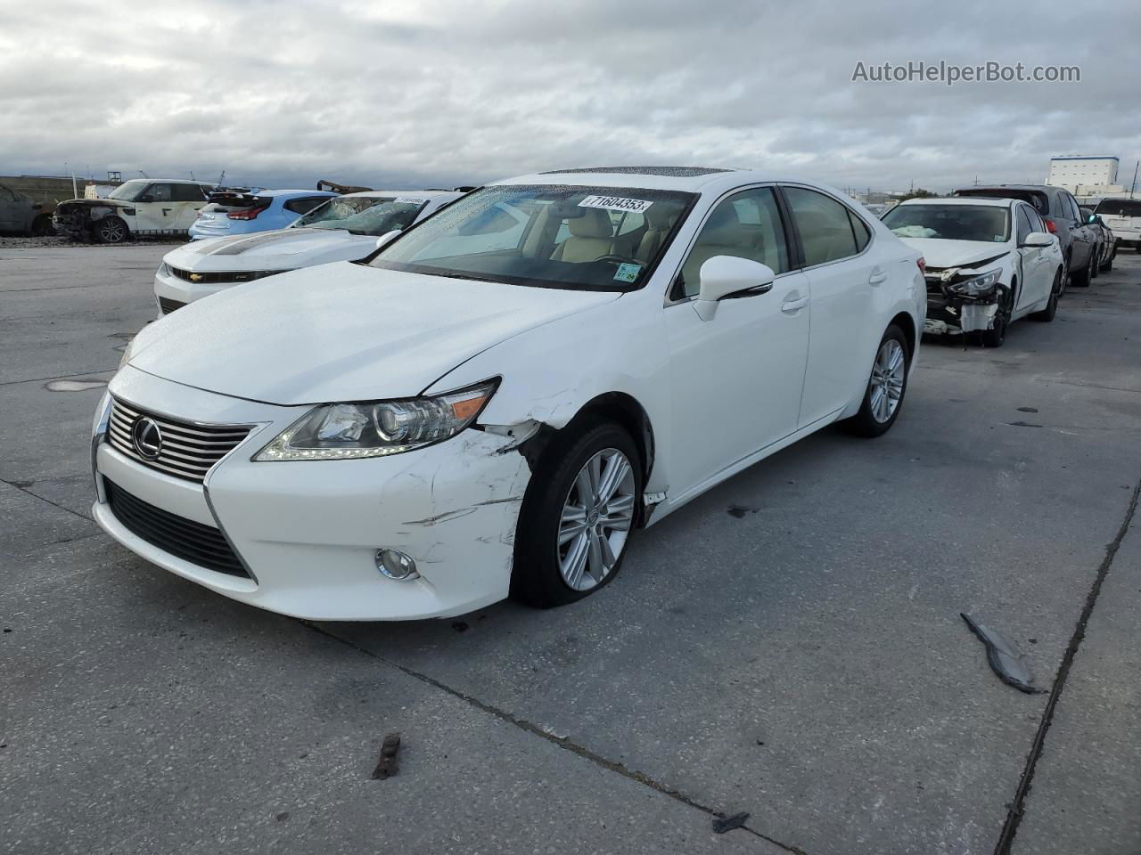 2013 Lexus Es 350 Белый vin: JTHBK1GG5D2035895