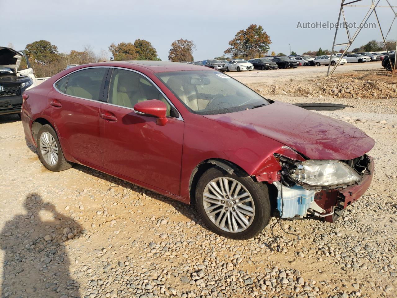 2013 Lexus Es 350 Red vin: JTHBK1GG5D2057220