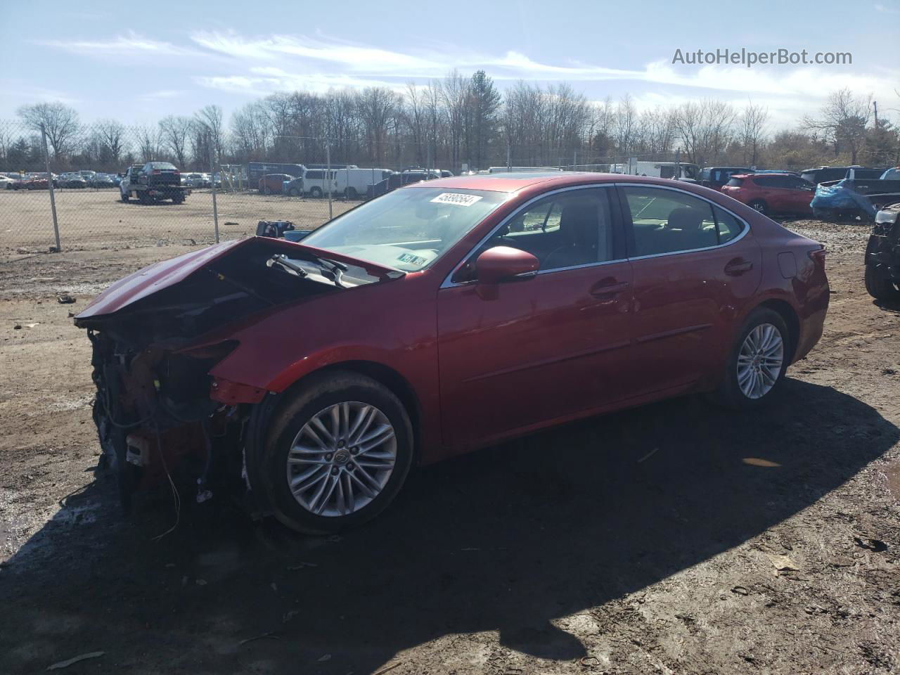 2014 Lexus Es 350 Red vin: JTHBK1GG5E2094396