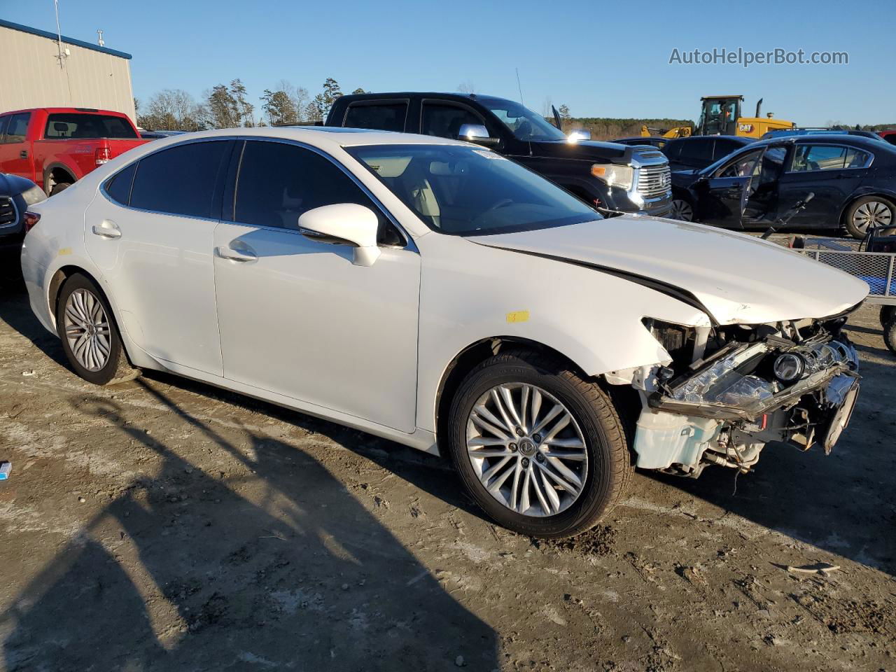 2014 Lexus Es 350 White vin: JTHBK1GG5E2099162