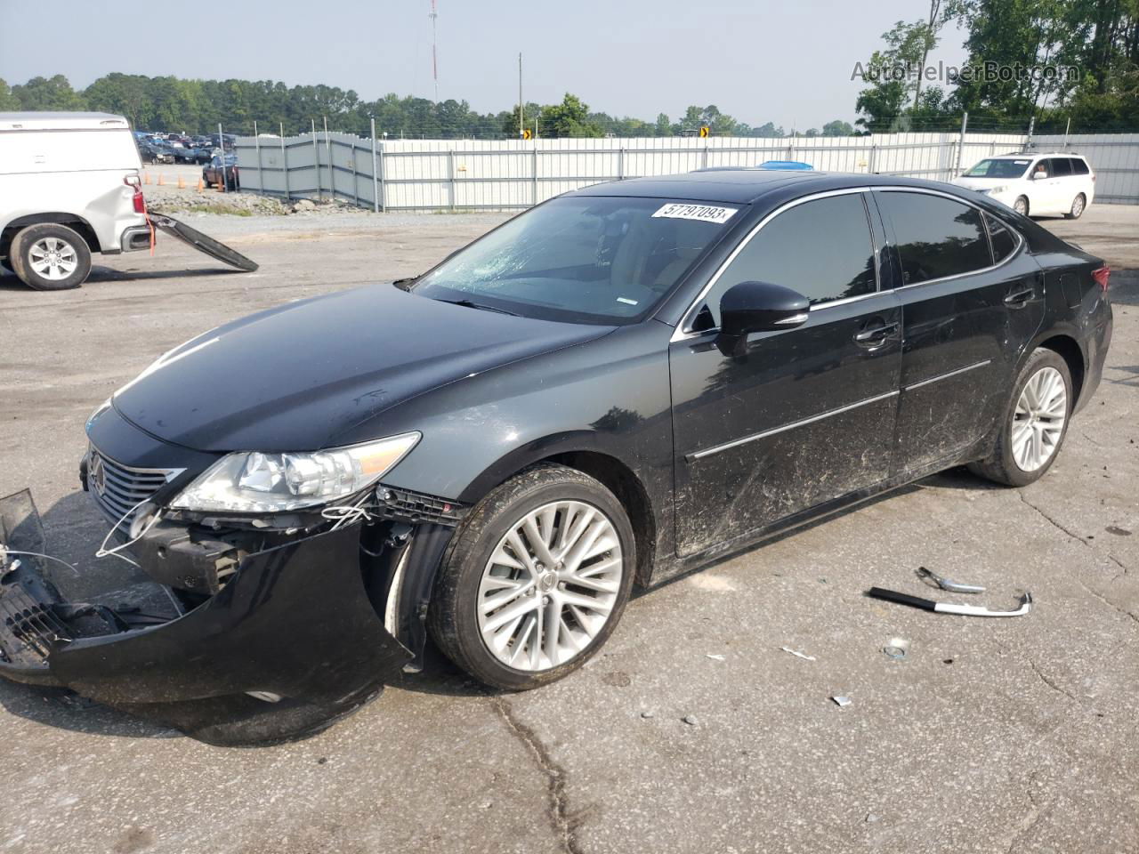 2014 Lexus Es 350 Black vin: JTHBK1GG5E2104828