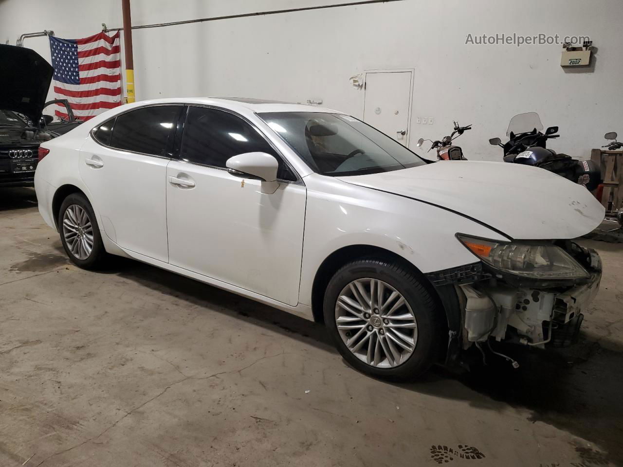 2014 Lexus Es 350 White vin: JTHBK1GG5E2107342