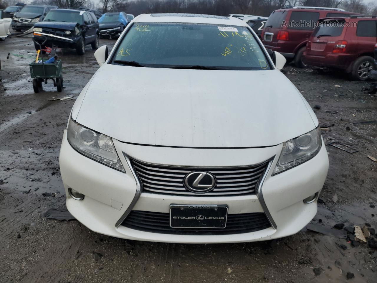 2014 Lexus Es 350 White vin: JTHBK1GG5E2143533