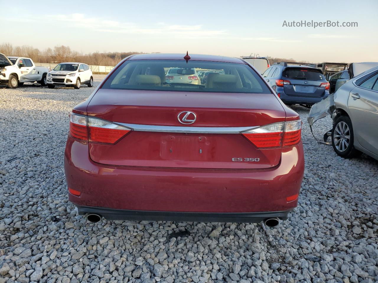 2014 Lexus Es 350 Red vin: JTHBK1GG5E2148344