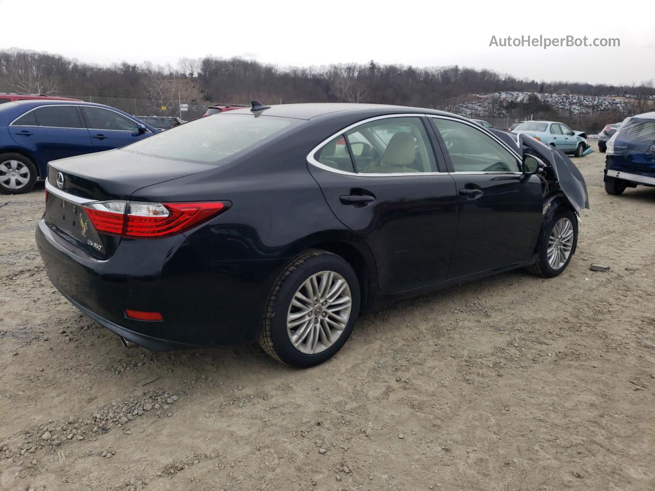 2014 Lexus Es 350 Черный vin: JTHBK1GG5E2151325