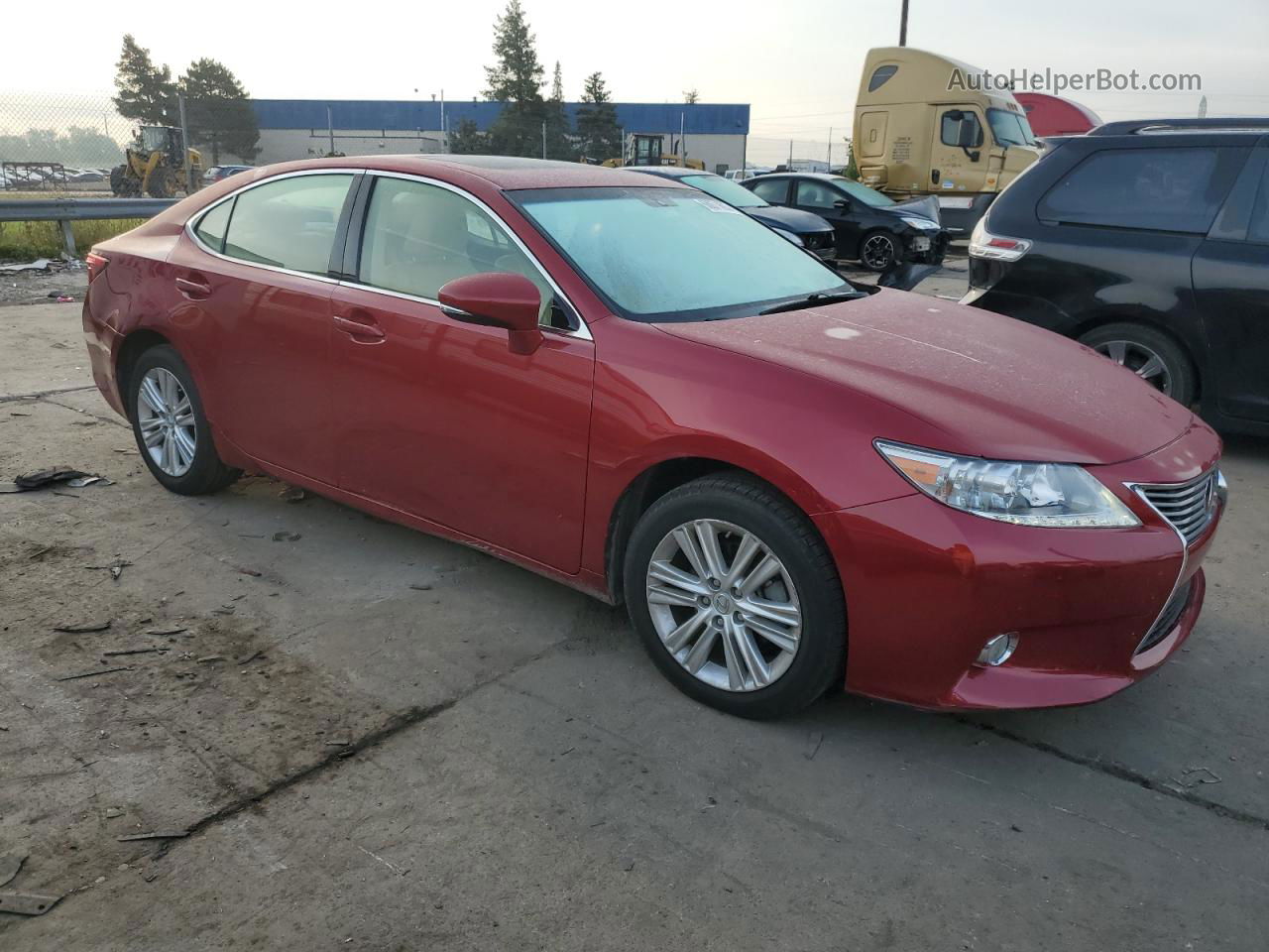 2015 Lexus Es 350 Red vin: JTHBK1GG5F2155229