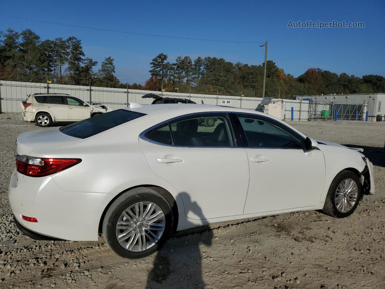 2015 Lexus Es 350 White vin: JTHBK1GG5F2169924