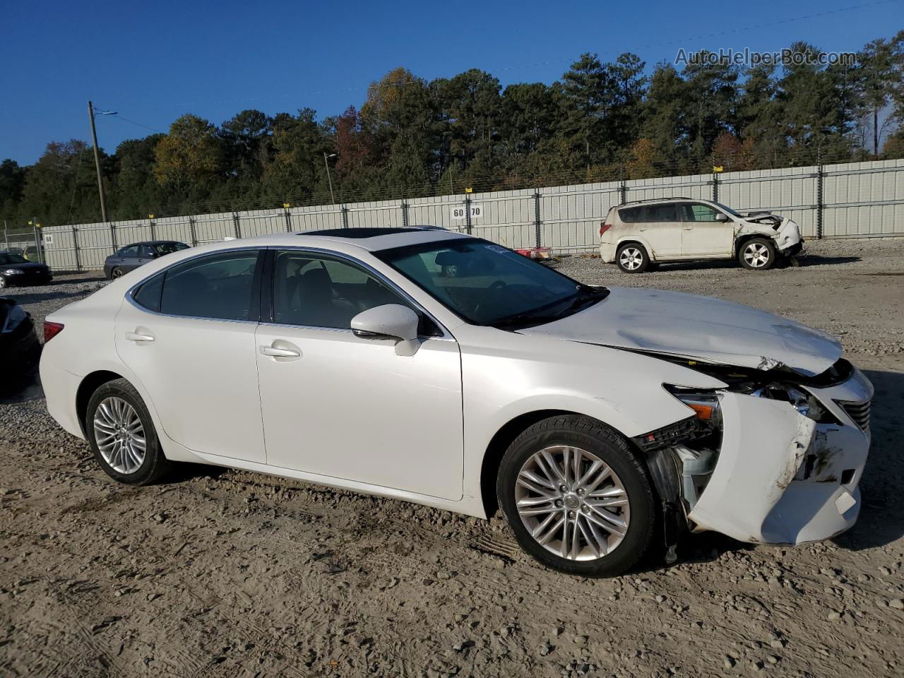 2015 Lexus Es 350 White vin: JTHBK1GG5F2169924