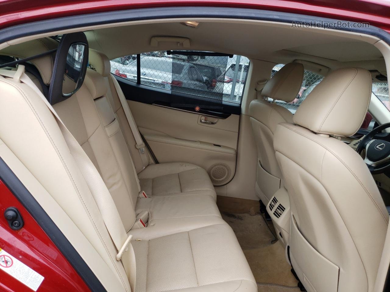2015 Lexus Es 350 Red vin: JTHBK1GG5F2177554