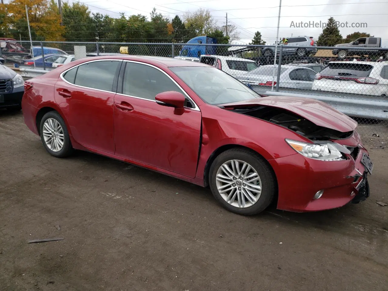 2015 Lexus Es 350 Red vin: JTHBK1GG5F2177554