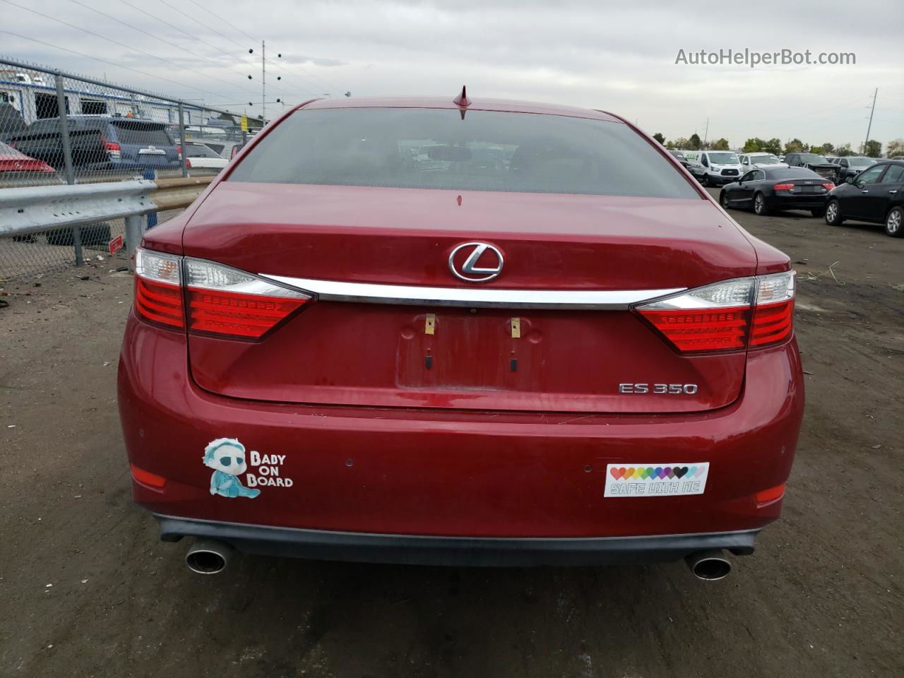 2015 Lexus Es 350 Красный vin: JTHBK1GG5F2177554