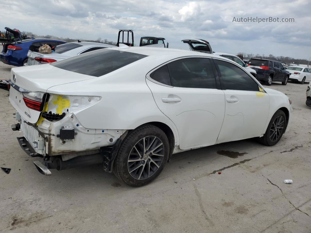 2016 Lexus Es 350 White vin: JTHBK1GG5G2220338