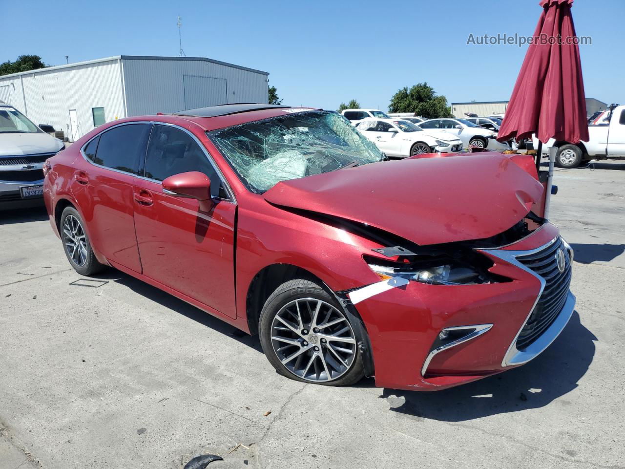 2016 Lexus Es 350 Burgundy vin: JTHBK1GG5G2236622