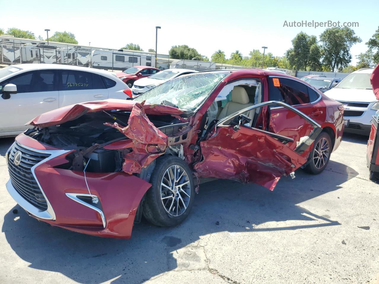 2016 Lexus Es 350 Burgundy vin: JTHBK1GG5G2236622