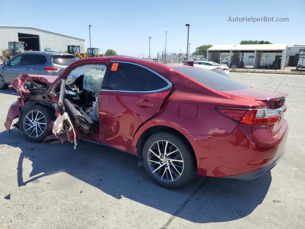 2016 Lexus Es 350 Burgundy vin: JTHBK1GG5G2236622